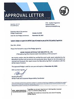 Carta de aprobación-Compromiso de WFSGI para el FQP